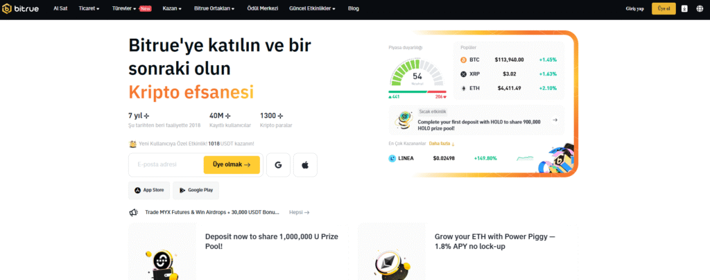 Bitrue Yönlendirme Kodu “WWGHAWZ” – Kripto Ticareti Potansiyelinizi Maksimize Etmek İçin Bugün %25 İndirim ve 1000 USDT Bonus Kazanın!