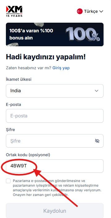 XM Partner Kodu “4BW9T” ile %20 İndirim