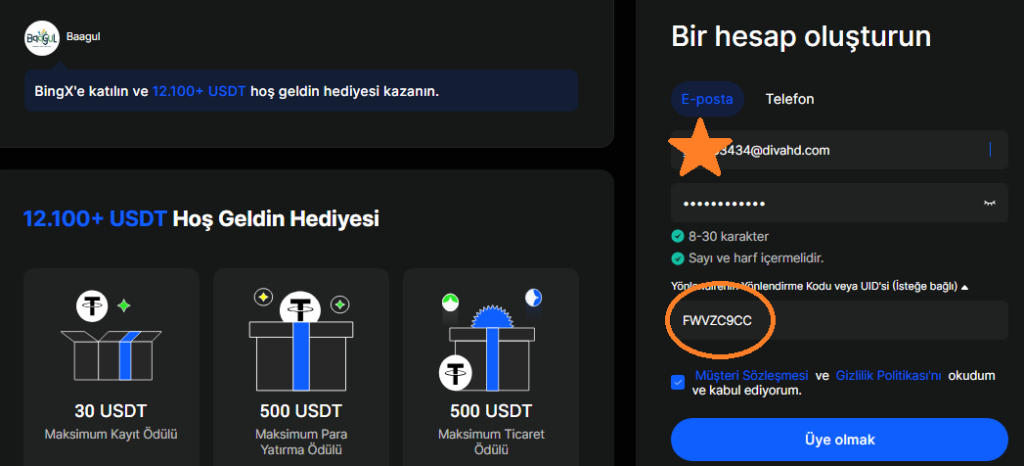 BingX Borsa Yönlendirme Kodu